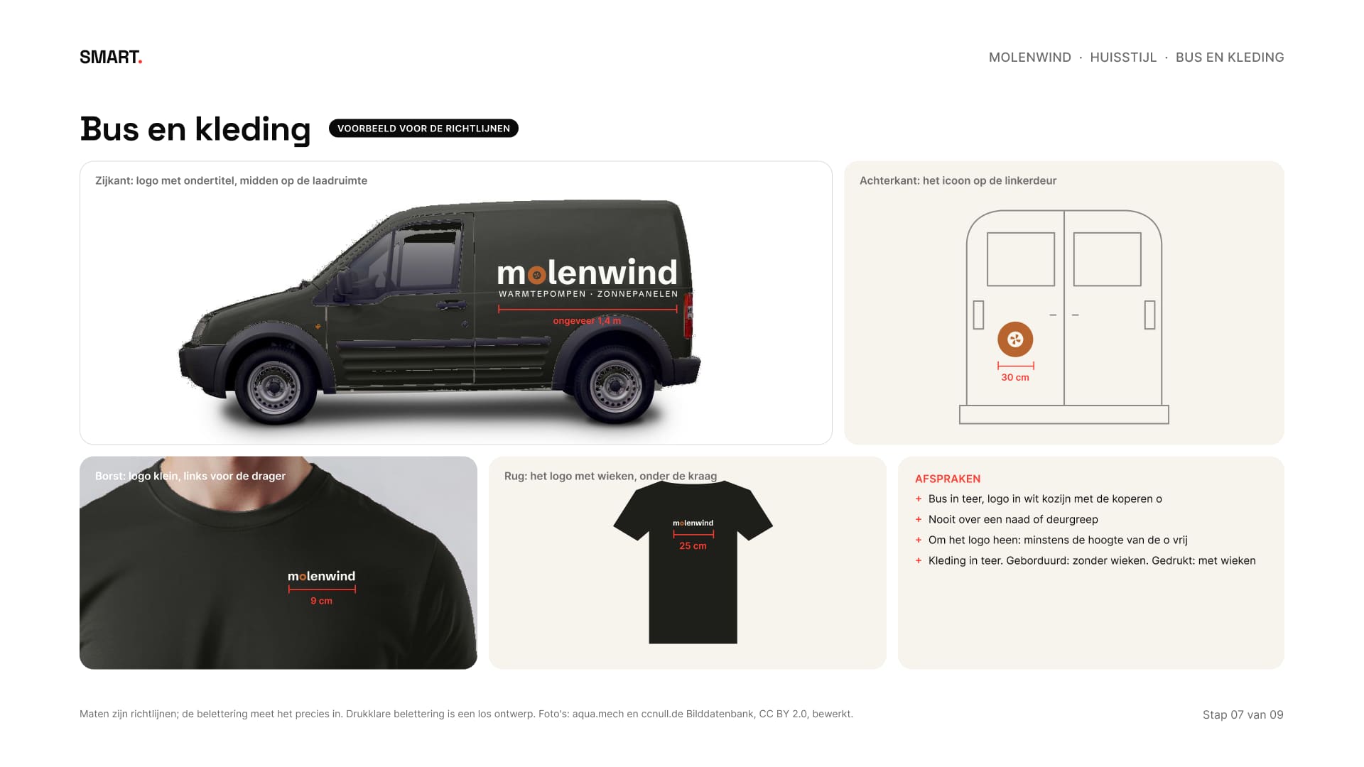 De bus van opzij en van achteren en een shirt van voor en achter, met maten