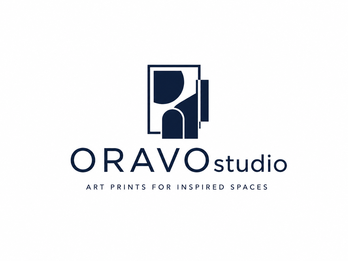 ORAVO one-colour navy logo